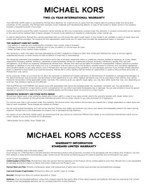 michael kors warranty and repair policy|michael kors customer service chat.